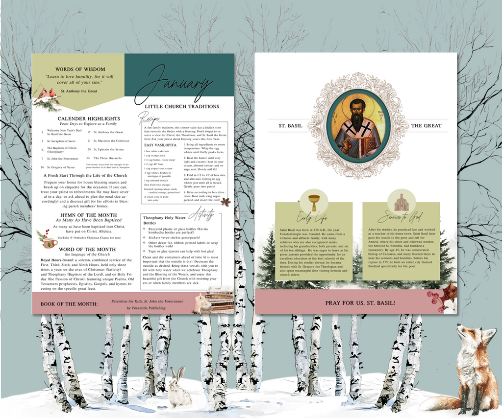 January Edition | Little Church at Home Monthly Printables | Combining faith, family and fun at home